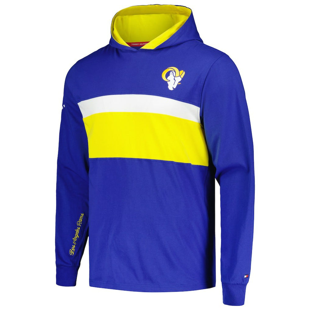 Los Angeles Rams Tommy Hilfiger Morgan Long Sleeve Hoodie T-Shirt Royal - NFL