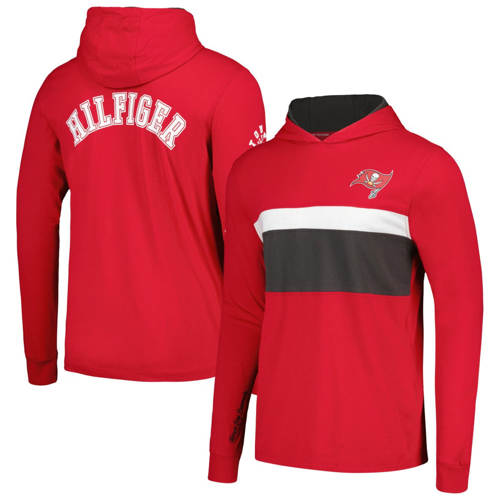 Tampa Bay Buccaneers Tommy Hilfiger Morgan Long Sleeve Hoodie T-Shirt Red - NFL