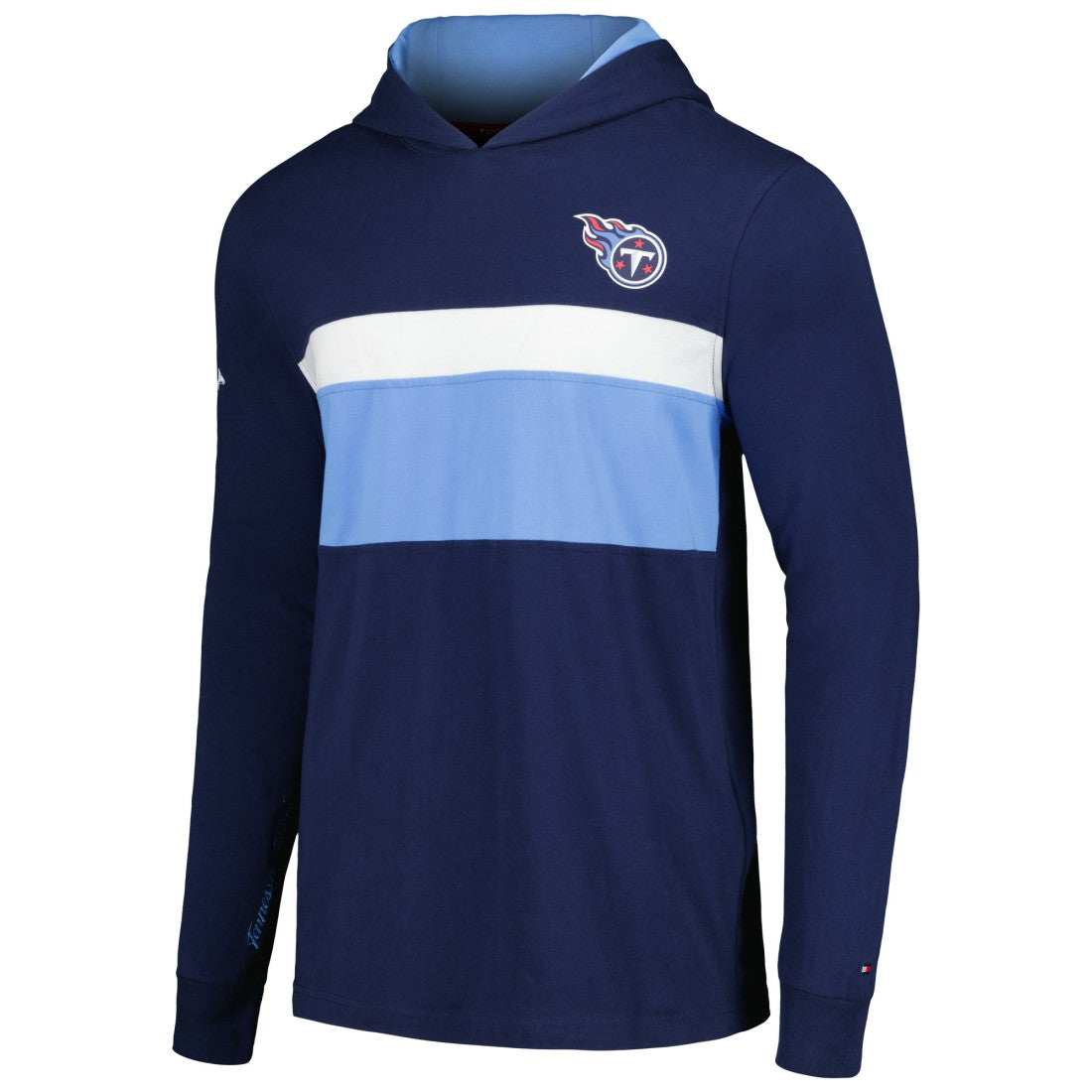 Tennessee Titans Tommy Hilfiger Morgan Long Sleeve Hoodie T-Shirt Navy - NFL