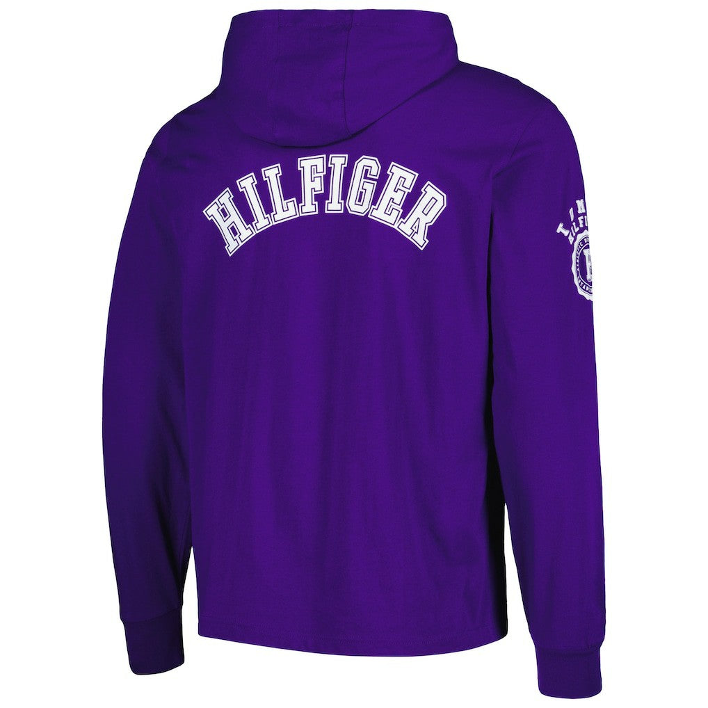 Minnesota Vikings Tommy Hilfiger Morgan Long Sleeve Hoodie T-Shirt Purple - NFL