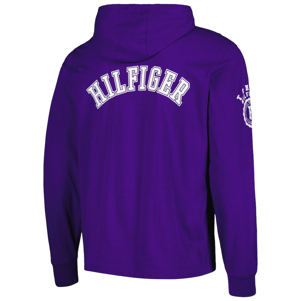 Minnesota Vikings Tommy Hilfiger Morgan Long Sleeve Hoodie T-Shirt Purple - NFL