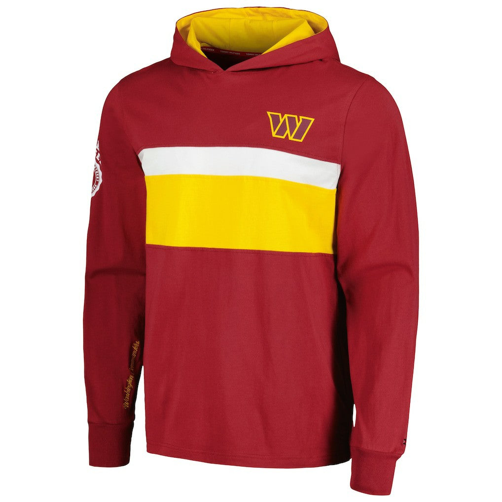 Washington Commanders Tommy Hilfiger Morgan Long Sleeve Hoodie T-Shirt Burgundy - NFL