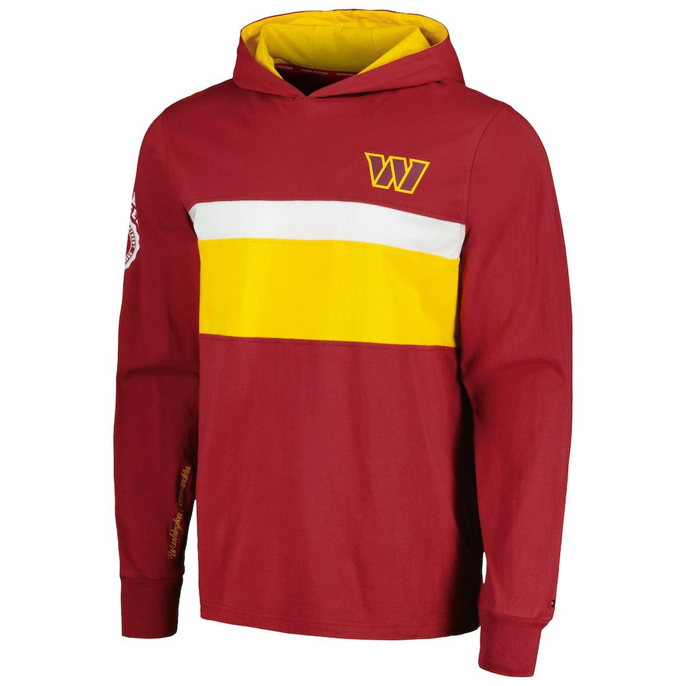 Washington Commanders Tommy Hilfiger Morgan Long Sleeve Hoodie T-Shirt Burgundy - NFL