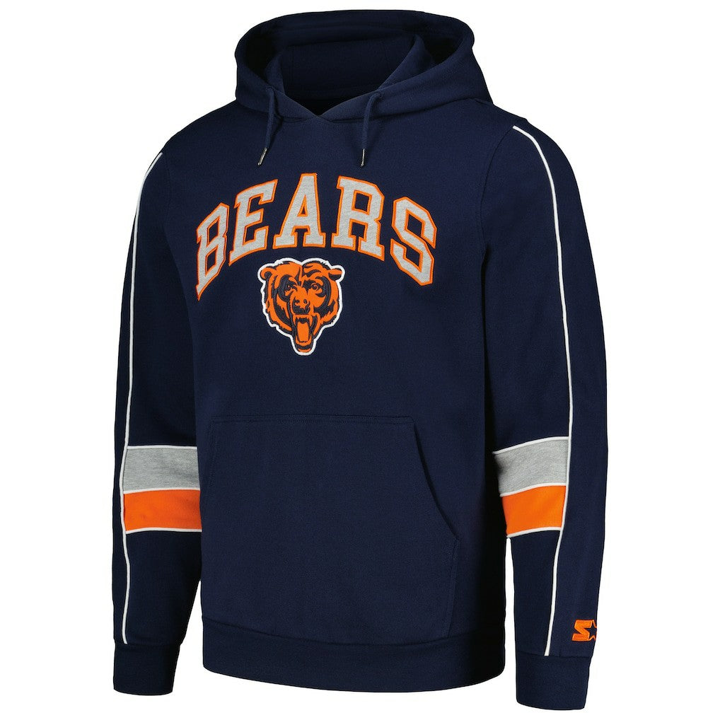Chicago Bears Starter Captain Pullover Hoodie Navy - NFL
