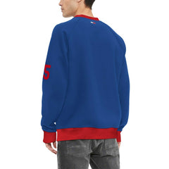 New York Giants Tommy Hilfiger Reese Raglan Tri-Blend Pullover Sweatshirt Royal - NFL
