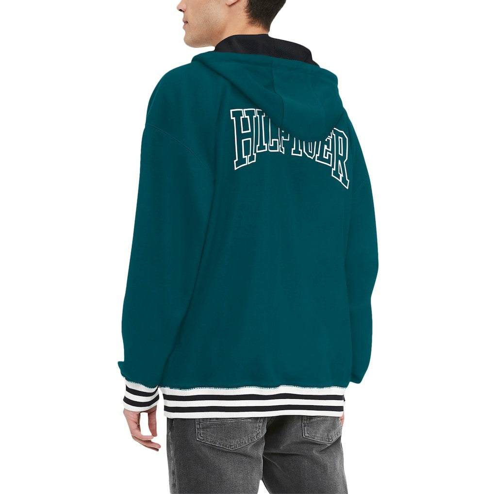 Philadelphia Eagles Tommy Hilfiger Midnight Aaron Quarter-Zip Hoodie Green - NFL