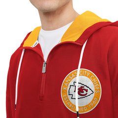 Kansas City Chiefs Tommy Hilfiger Aaron Quarter-Zip Hoodie Red - NFL