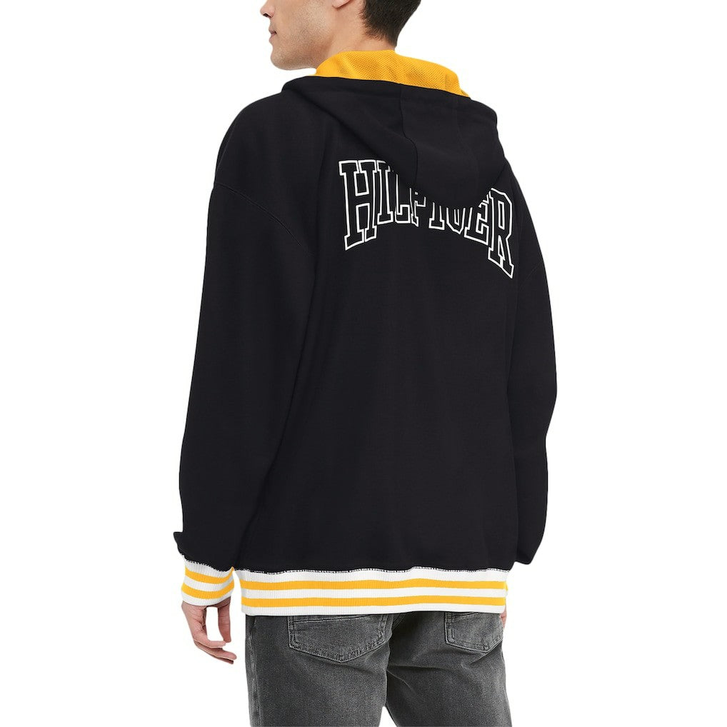 Pittsburgh Steelers Tommy Hilfiger Aaron Quarter-Zip Hoodie Black - NFL