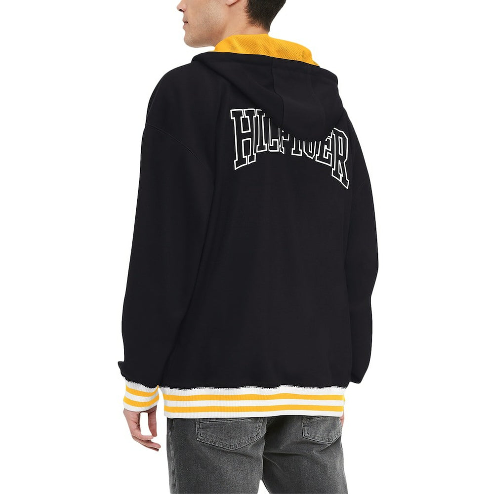 Pittsburgh Steelers Tommy Hilfiger Aaron Quarter-Zip Hoodie Black - NFL