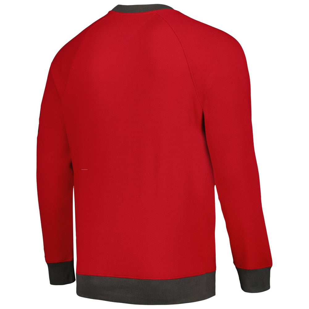 Tampa Bay Buccaneers Tommy Hilfiger Reese Raglan Tri-Blend Pullover Sweatshirt Red - NFL