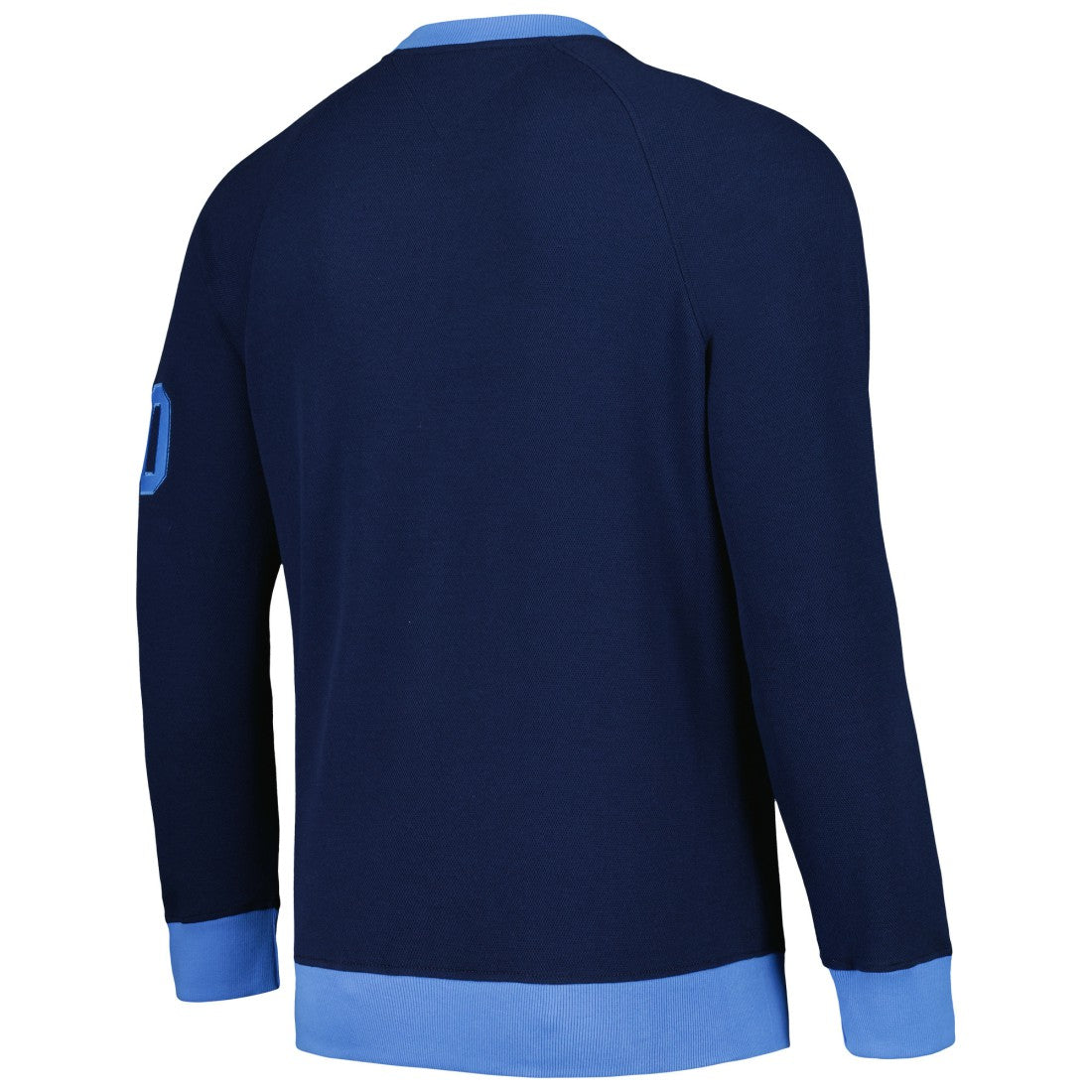 Tennessee Titans Tommy Hilfiger Reese Raglan Tri-Blend Pullover Sweatshirt Navy - NFL