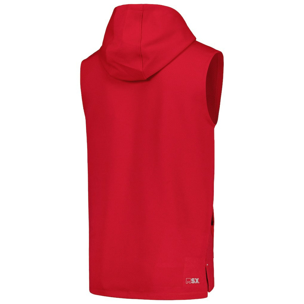 Arizona Cardinals MSX by Michael Strahan Marathon Sleeveless Pullover Hoodie Cardinal - NFL
