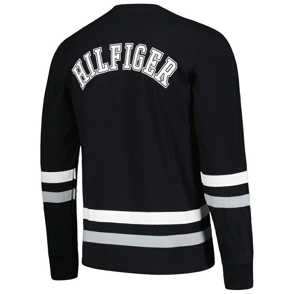 Las Vegas Raiders Tommy Hilfiger Nolan Long Sleeve T-Shirt Black/Silver - NFL