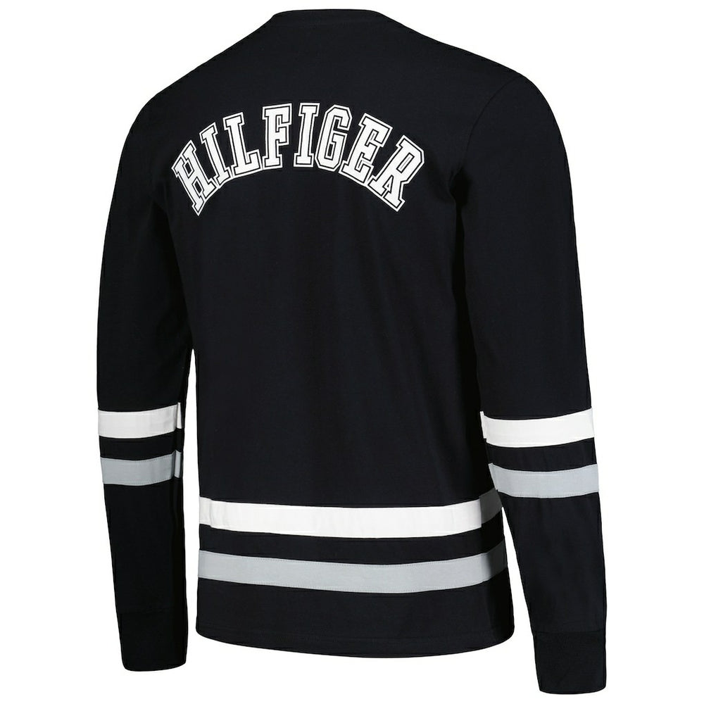 Las Vegas Raiders Tommy Hilfiger Nolan Long Sleeve T-Shirt Black/Silver - NFL
