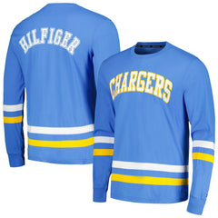 Los Angeles Chargers Tommy Hilfiger Nolan Long Sleeve T-Shirt Powder Blue/Gold - NFL