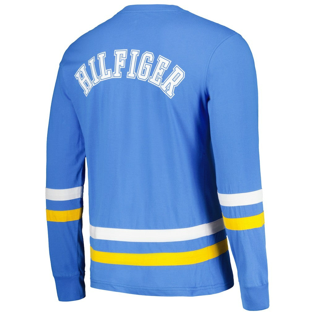 Los Angeles Chargers Tommy Hilfiger Nolan Long Sleeve T-Shirt Powder Blue/Gold - NFL