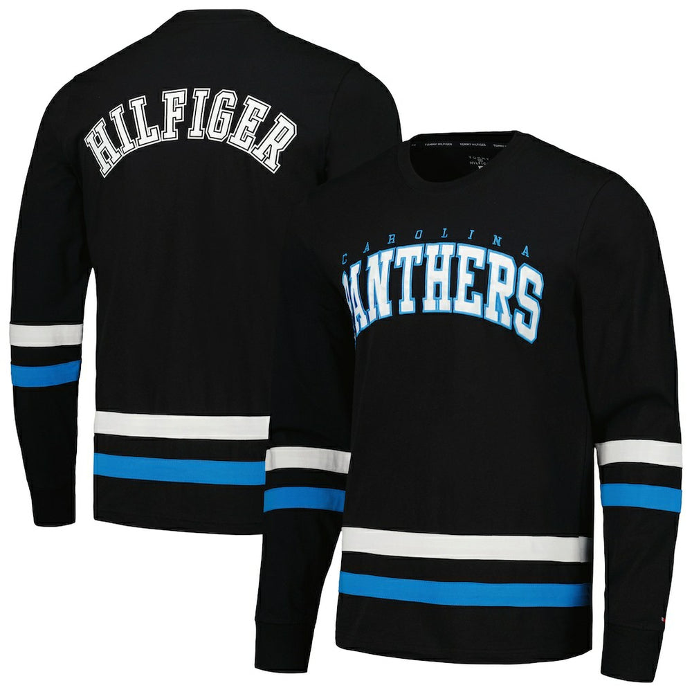 Carolina Panthers Tommy Hilfiger Nolan Long Sleeve T-Shirt Black/Blue - NFL
