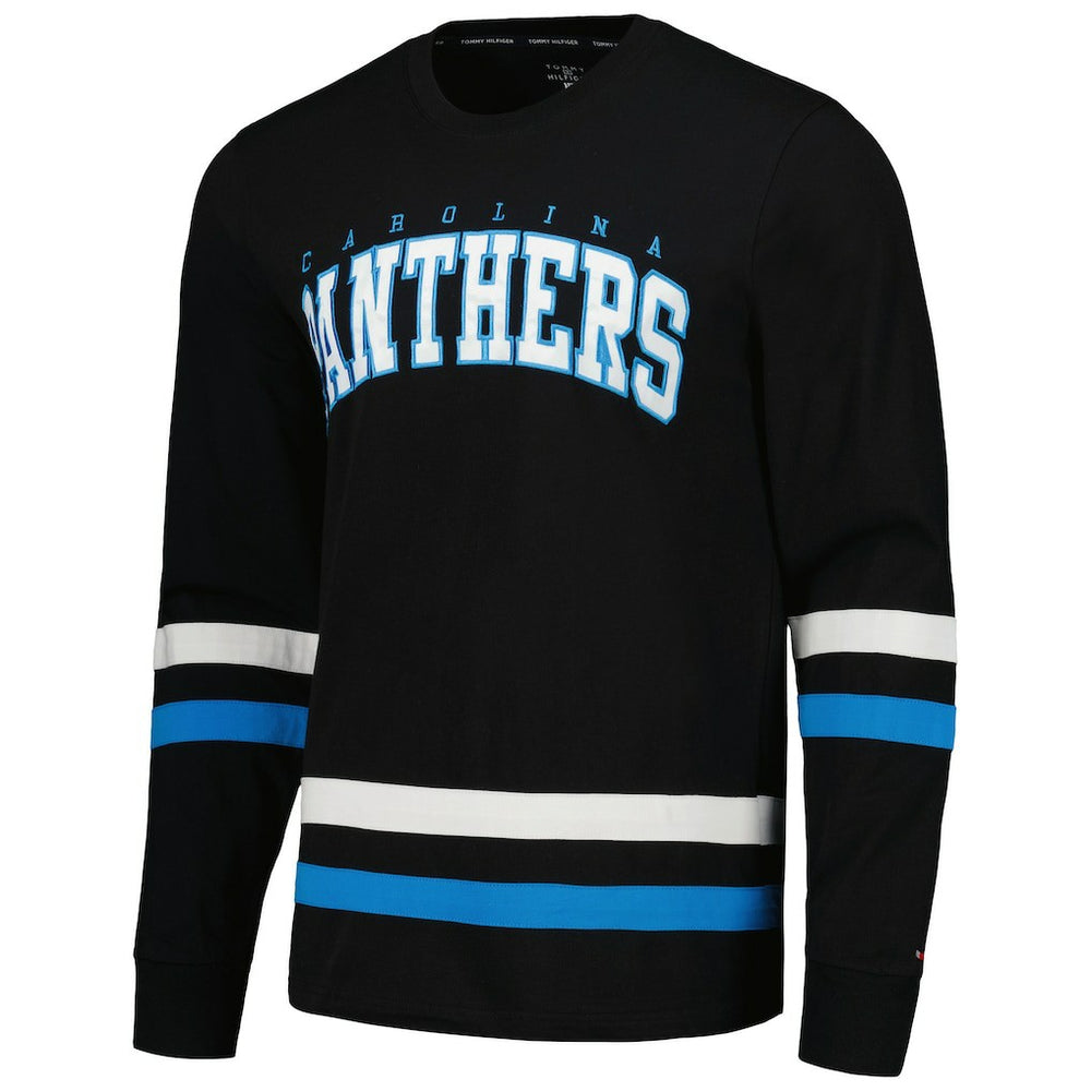 Carolina Panthers Tommy Hilfiger Nolan Long Sleeve T-Shirt Black/Blue - NFL