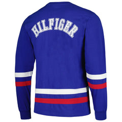 New York Giants Tommy Hilfiger Nolan Long Sleeve T-Shirt Royal/Red - NFL