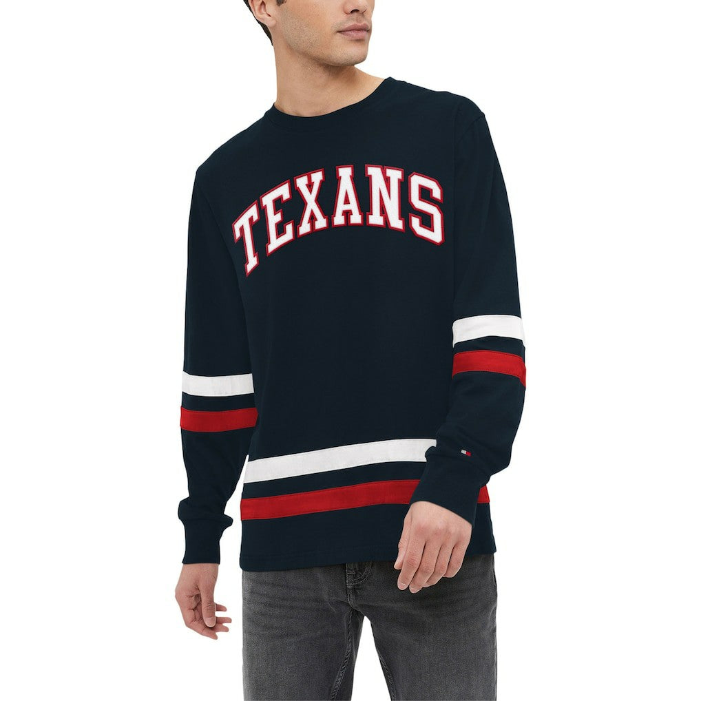 Houston Texans Tommy Hilfiger Nolan Long Sleeve T-Shirt Navy/Red - NFL