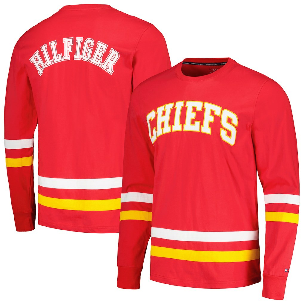 Kansas City Chiefs Tommy Hilfiger Nolan Long Sleeve T-Shirt Red/Gold - NFL