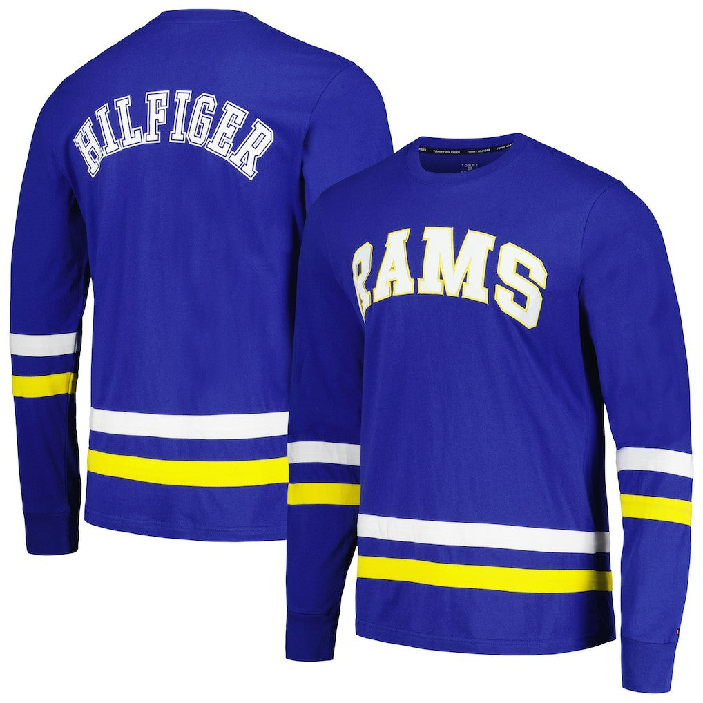 Los Angeles Rams Tommy Hilfiger Nolan Long Sleeve T-Shirt Royal/Gold - NFL