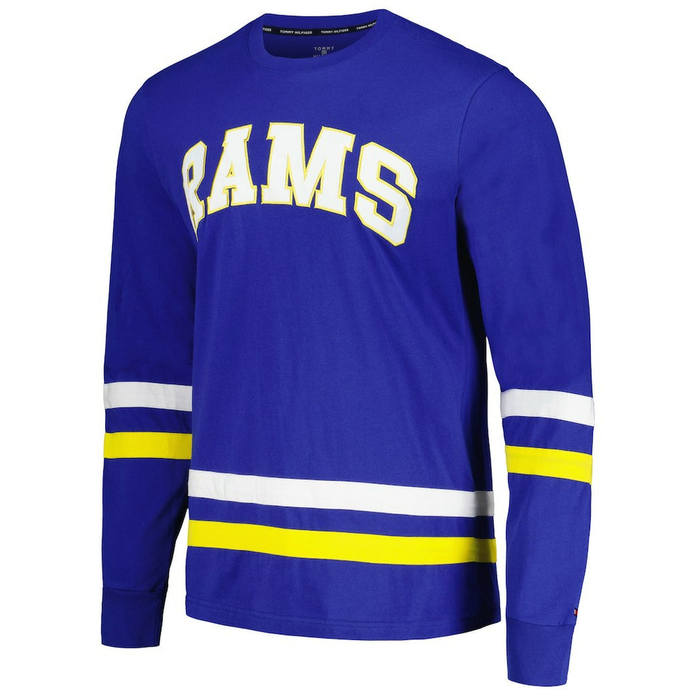 Los Angeles Rams Tommy Hilfiger Nolan Long Sleeve T-Shirt Royal/Gold - NFL