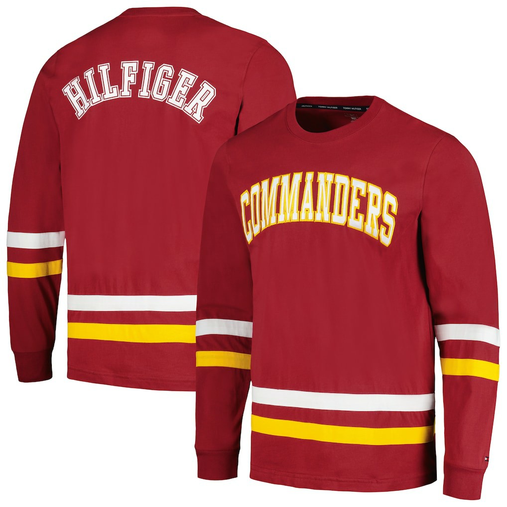 Washington Commanders Tommy Hilfiger Nolan Long Sleeve T-Shirt Burgundy/Gold - NFL