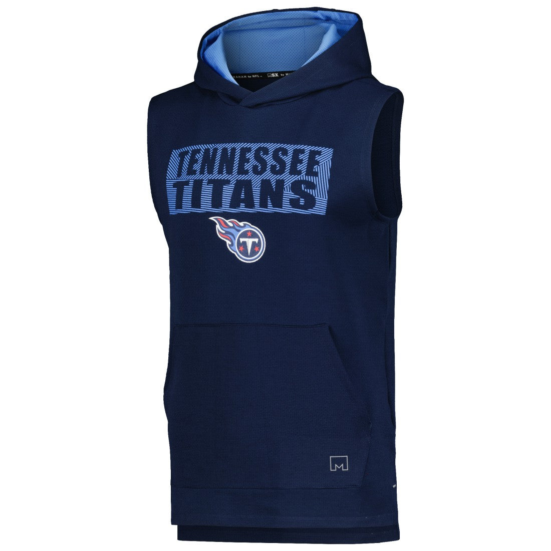 Tennessee Titans MSX by Michael Strahan Marathon Sleeveless Pullover Hoodie Navy - NFL