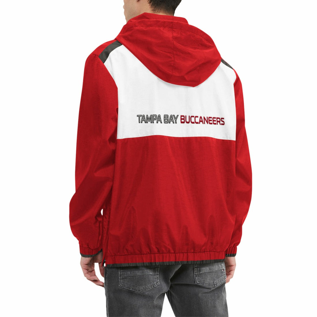 Tampa Bay Buccaneers Tommy Hilfiger Carter Half-Zip Hooded Top Red/White - NFL