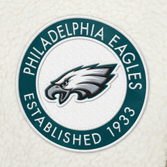 Philadelphia Eagles Tommy Hilfiger Jordan Sherpa Quarter-Zip Sweatshirt Cream - NFL