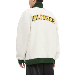Green Bay Packers Tommy Hilfiger Jordan Sherpa Quarter-Zip Sweatshirt Cream - NFL