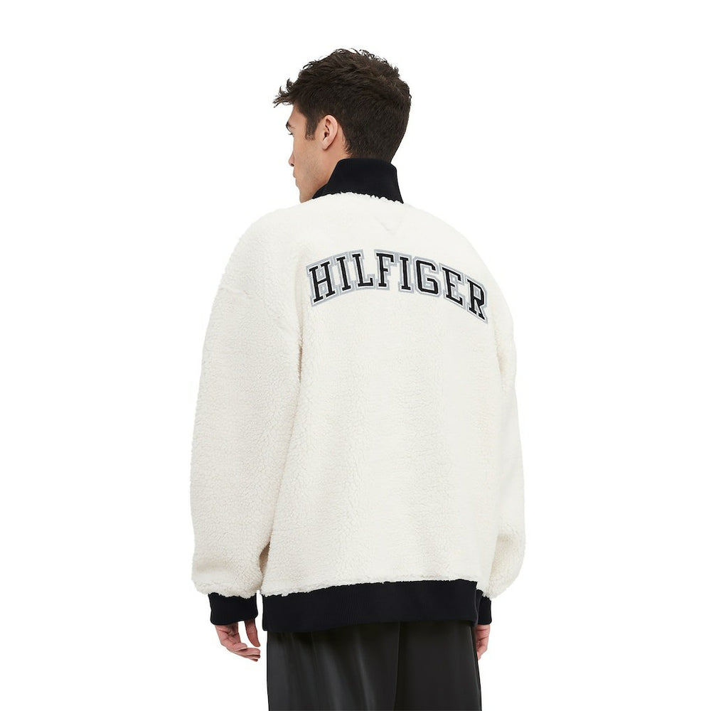Las Vegas Raiders Tommy Hilfiger Jordan Sherpa Quarter-Zip Sweatshirt Cream - NFL
