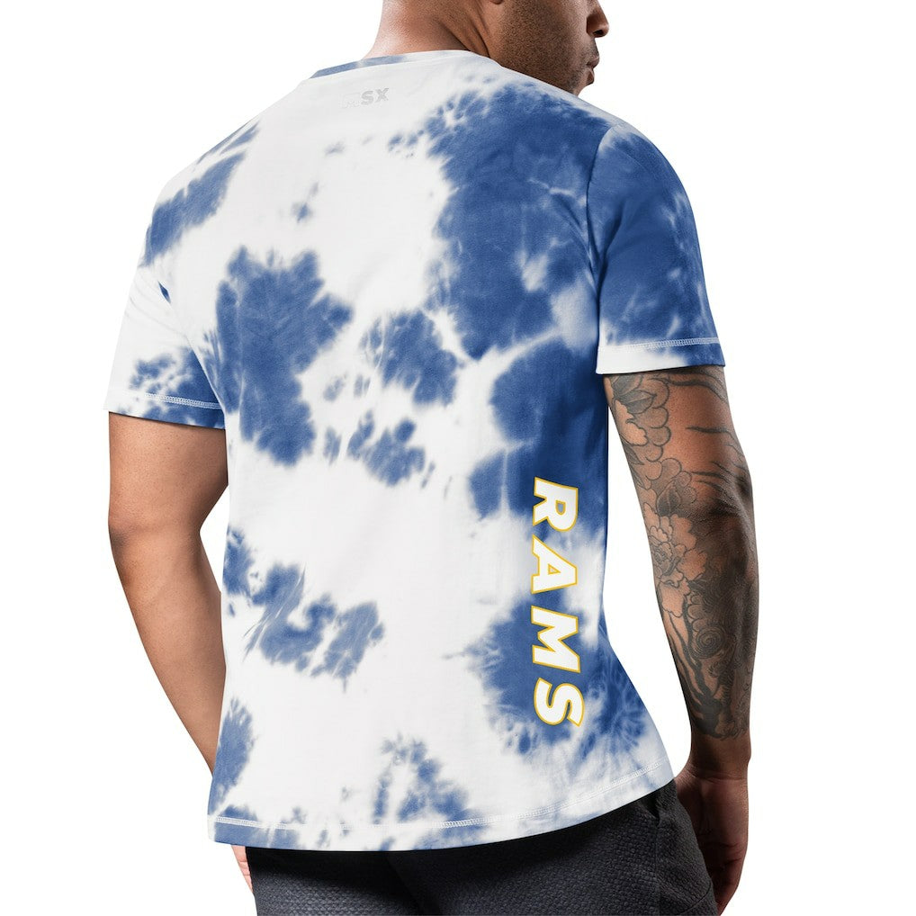 Los Angeles Rams MSX by Michael Strahan Freestyle Tie-Dye T-Shirt Royal - NFL