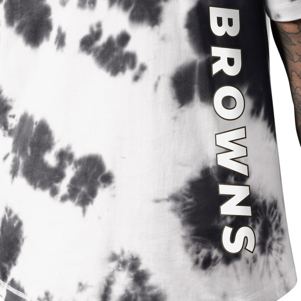 Cleveland Browns MSX by Michael Strahan Freestyle Tie-Dye T-Shirt Black - NFL