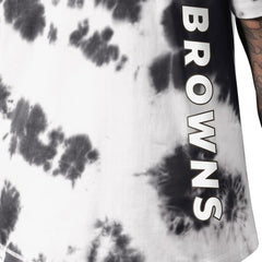 Cleveland Browns MSX by Michael Strahan Freestyle Tie-Dye T-Shirt Black - NFL