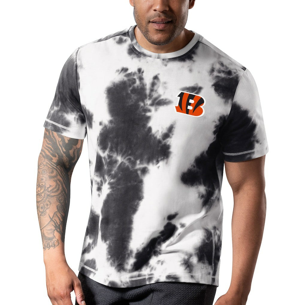 Cincinnati Bengals MSX by Michael Strahan Freestyle Tie-Dye T-Shirt Black - NFL