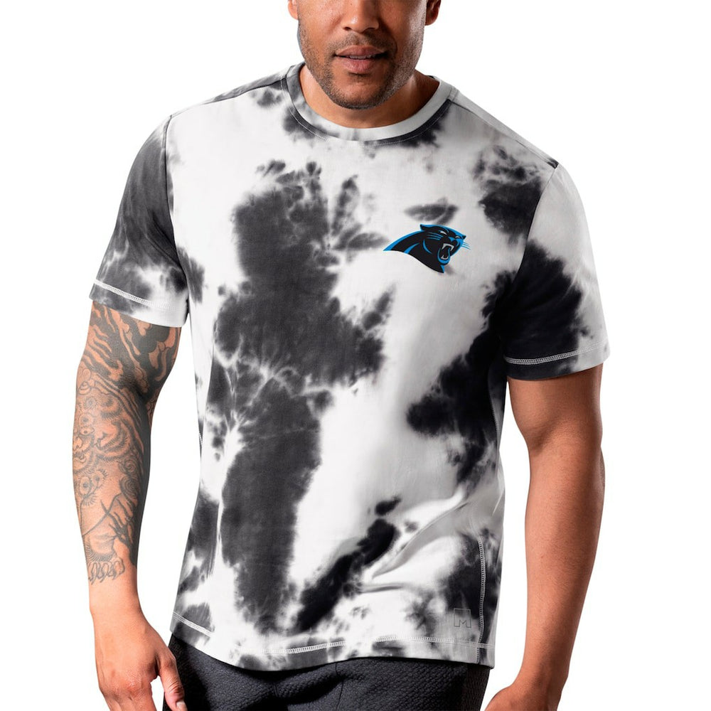 Carolina Panthers MSX by Michael Strahan Freestyle Tie-Dye T-Shirt Black - NFL
