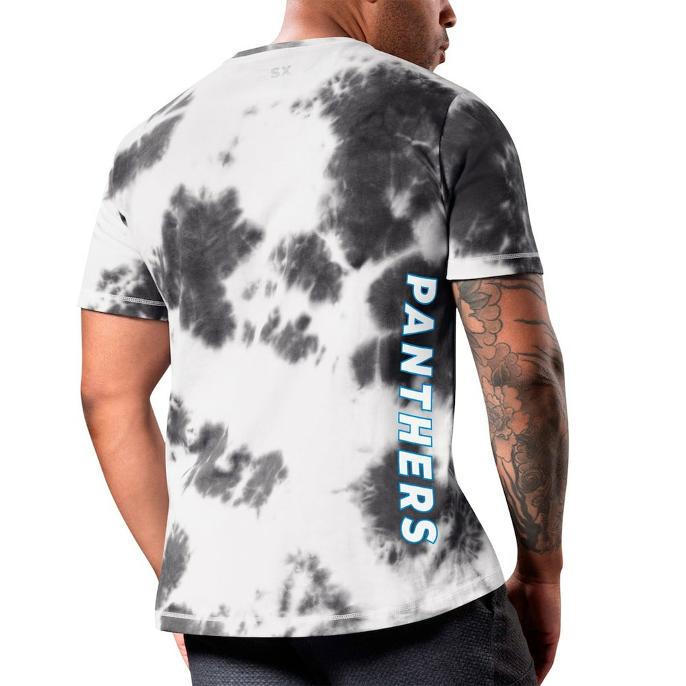 Carolina Panthers MSX by Michael Strahan Freestyle Tie-Dye T-Shirt Black - NFL