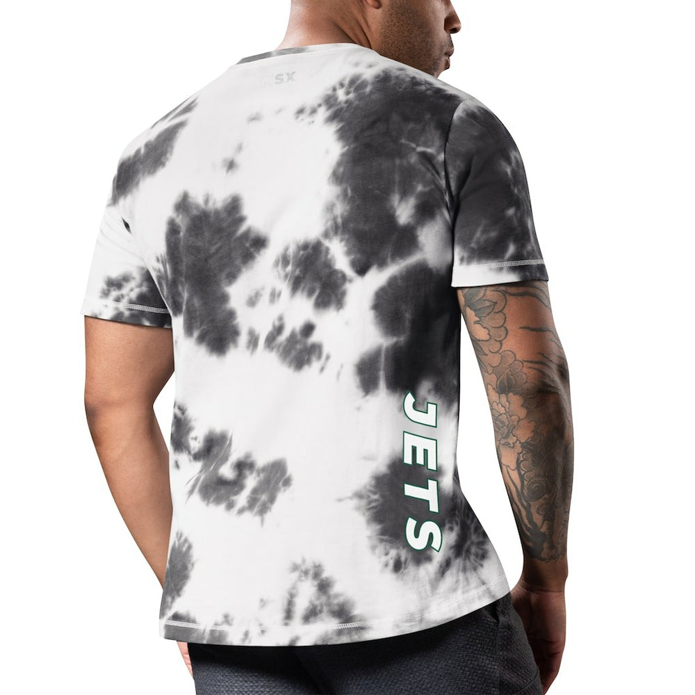 New York Jets MSX by Michael Strahan Freestyle Tie-Dye T-Shirt Black - NFL