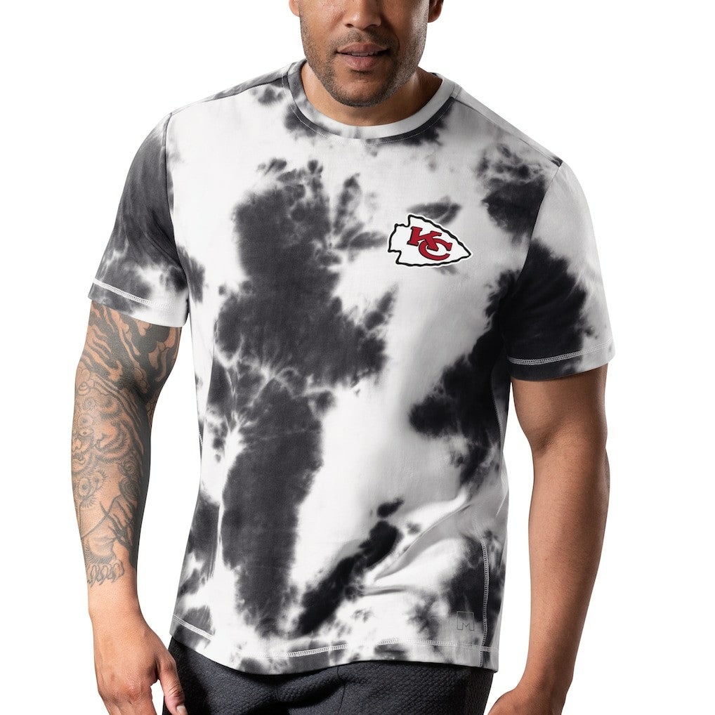 Kansas City Chiefs MSX by Michael Strahan Freestyle Tie-Dye T-Shirt Black - NFL