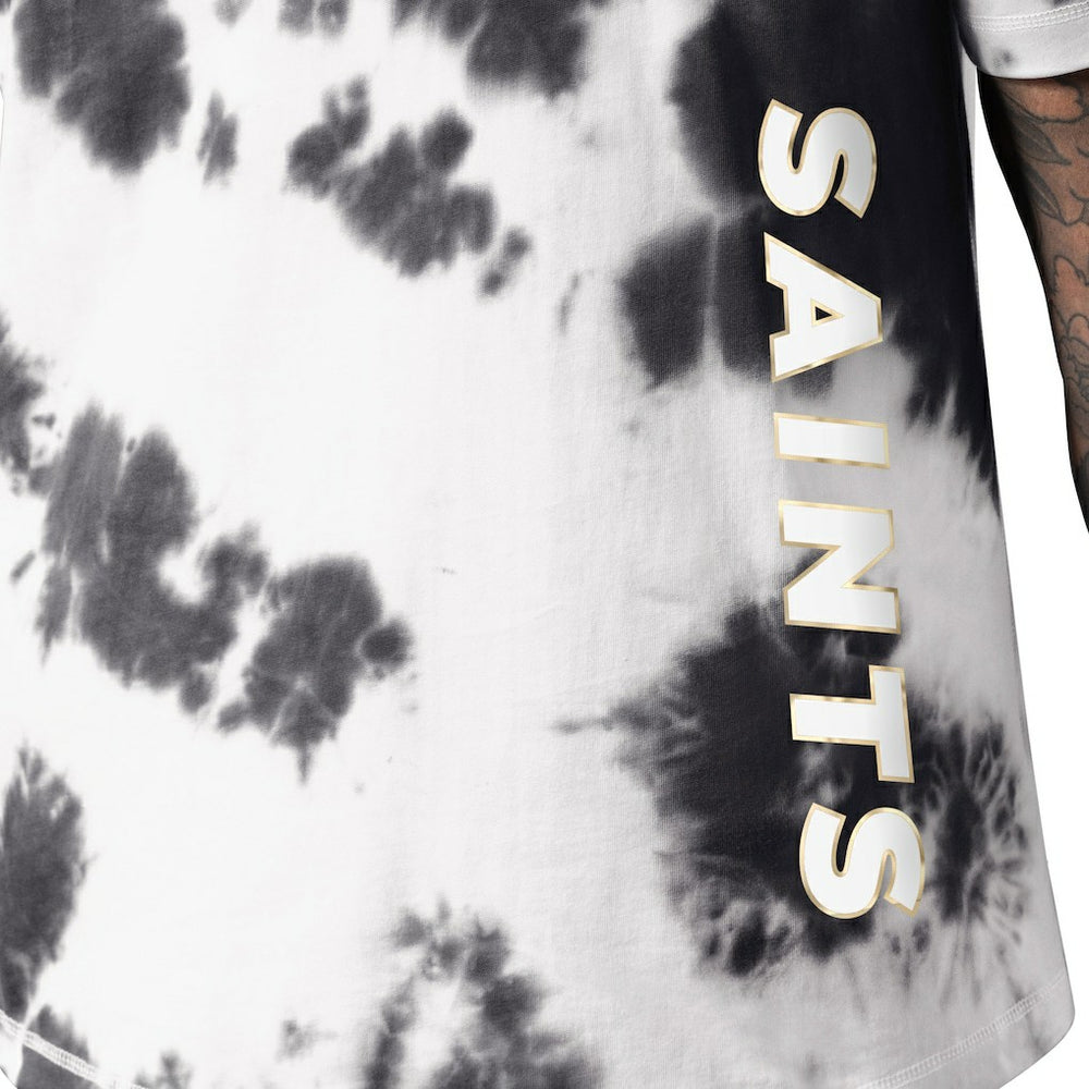 New Orleans Saints MSX by Michael Strahan Freestyle Tie-Dye T-Shirt Black - NFL