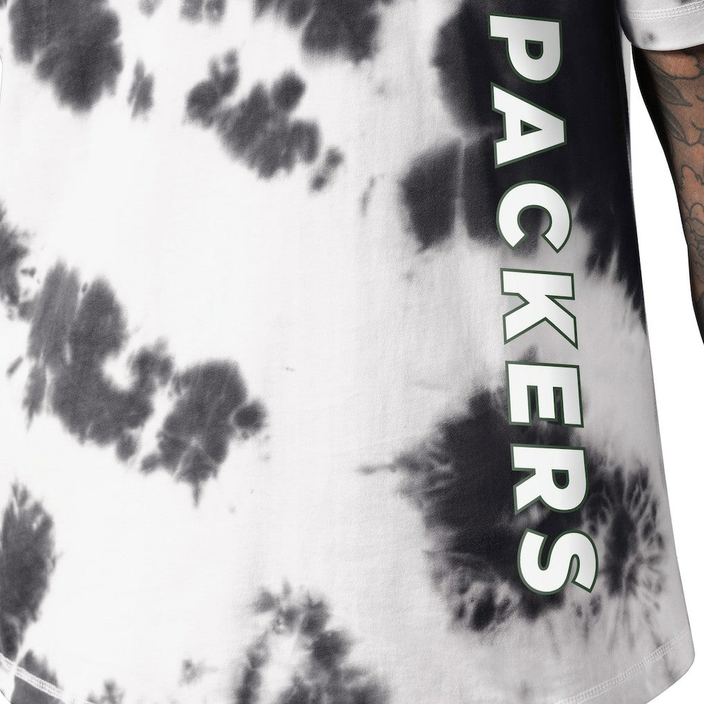 Green Bay Packers MSX by Michael Strahan Freestyle Tie-Dye T-Shirt Black - NFL