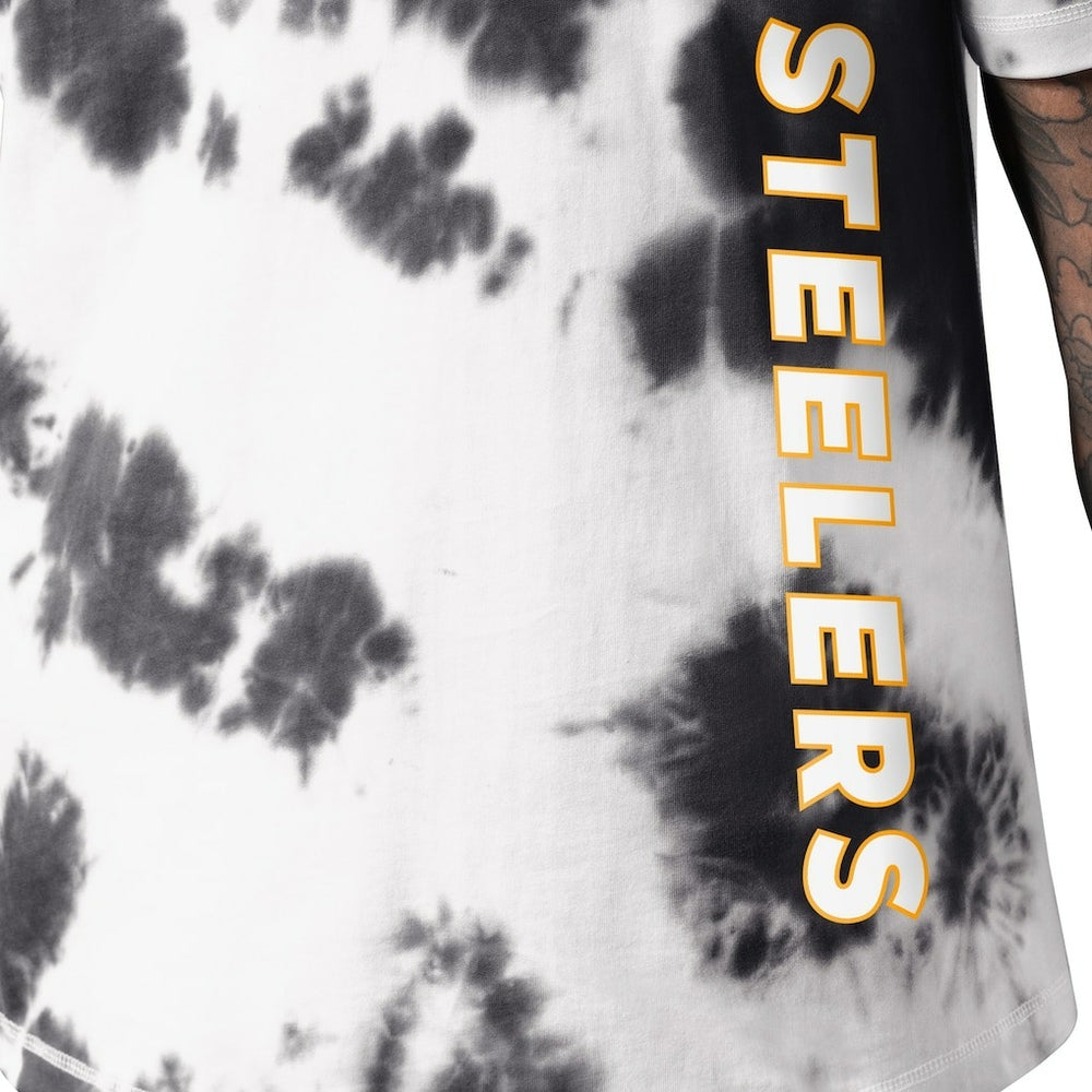 Pittsburgh Steelers MSX by Michael Strahan Freestyle Tie-Dye T-Shirt Black - NFL