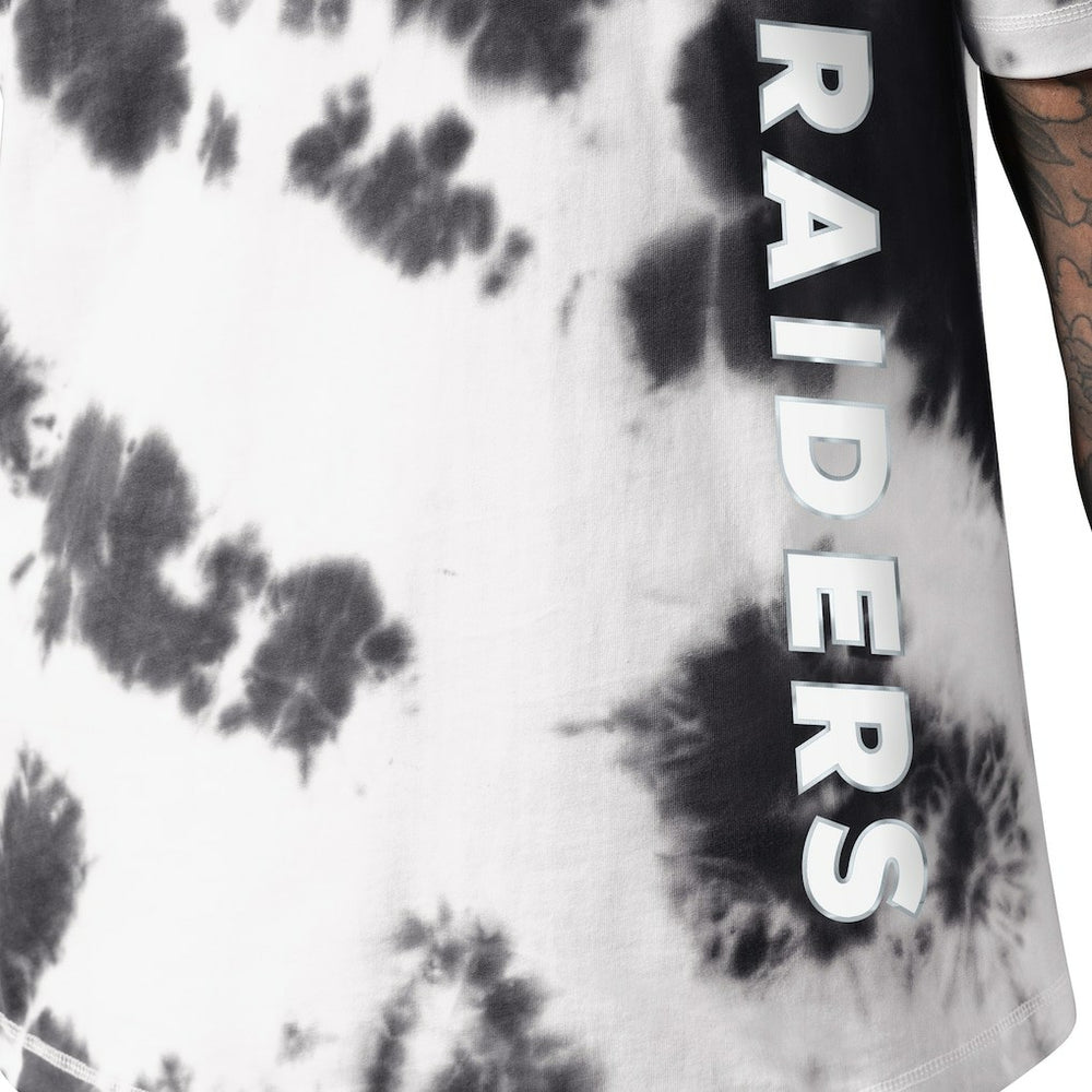 Las Vegas Raiders MSX by Michael Strahan Freestyle Tie-Dye T-Shirt Black - NFL