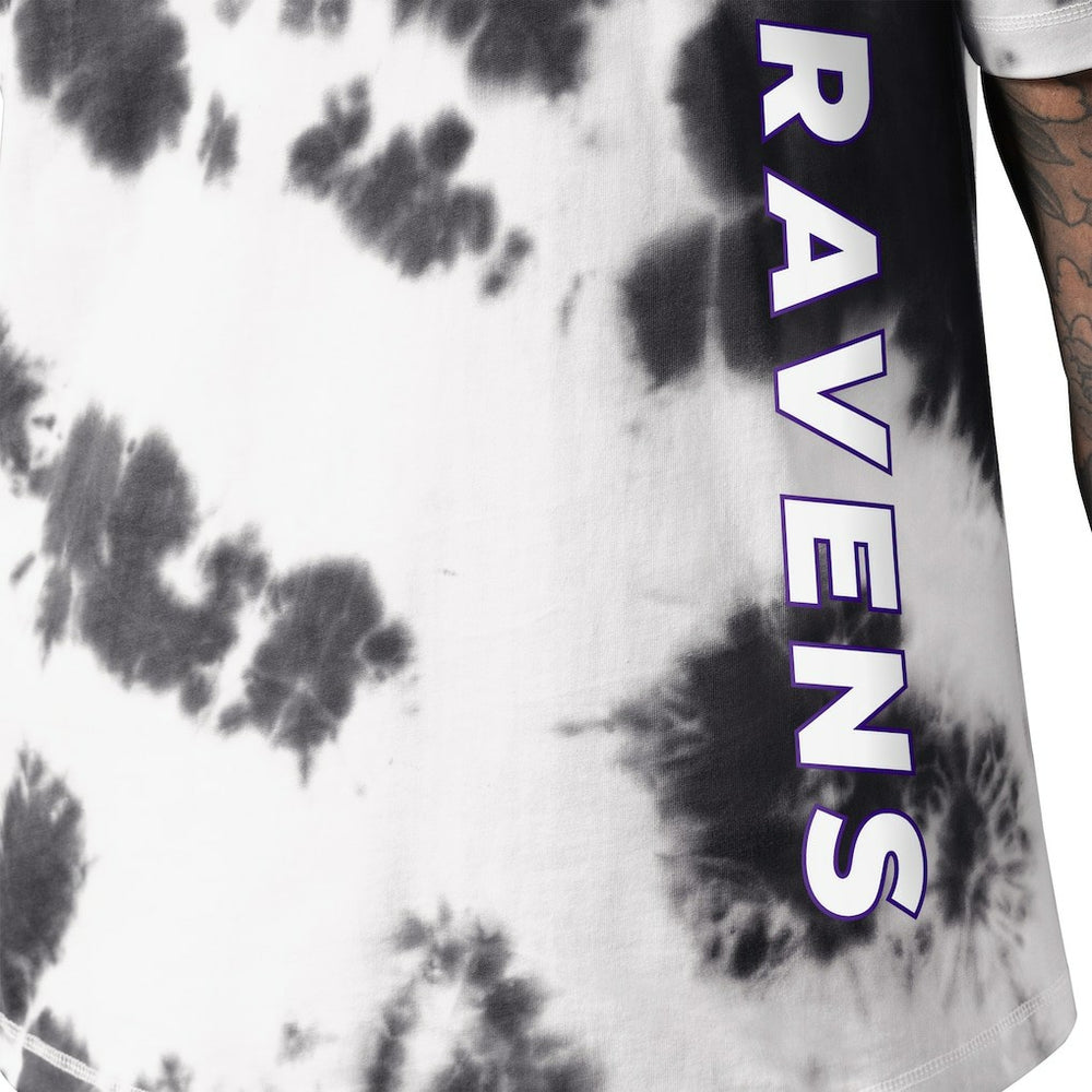 Baltimore Ravens MSX by Michael Strahan Freestyle Tie-Dye T-Shirt Black - NFL