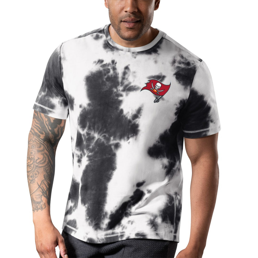 Tampa Bay Buccaneers MSX by Michael Strahan Freestyle Tie-Dye T-Shirt Black - NFL