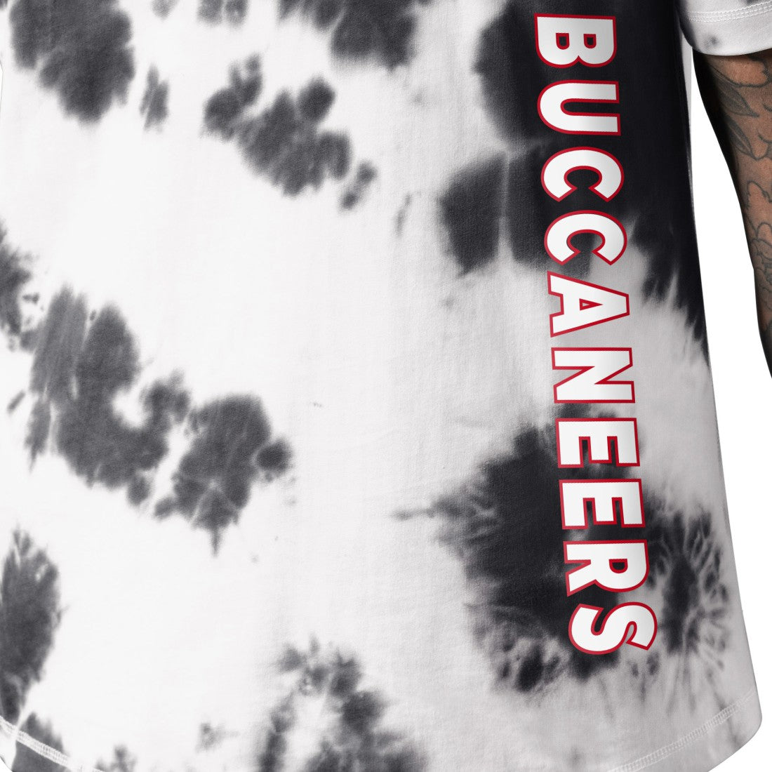Tampa Bay Buccaneers MSX by Michael Strahan Freestyle Tie-Dye T-Shirt Black - NFL