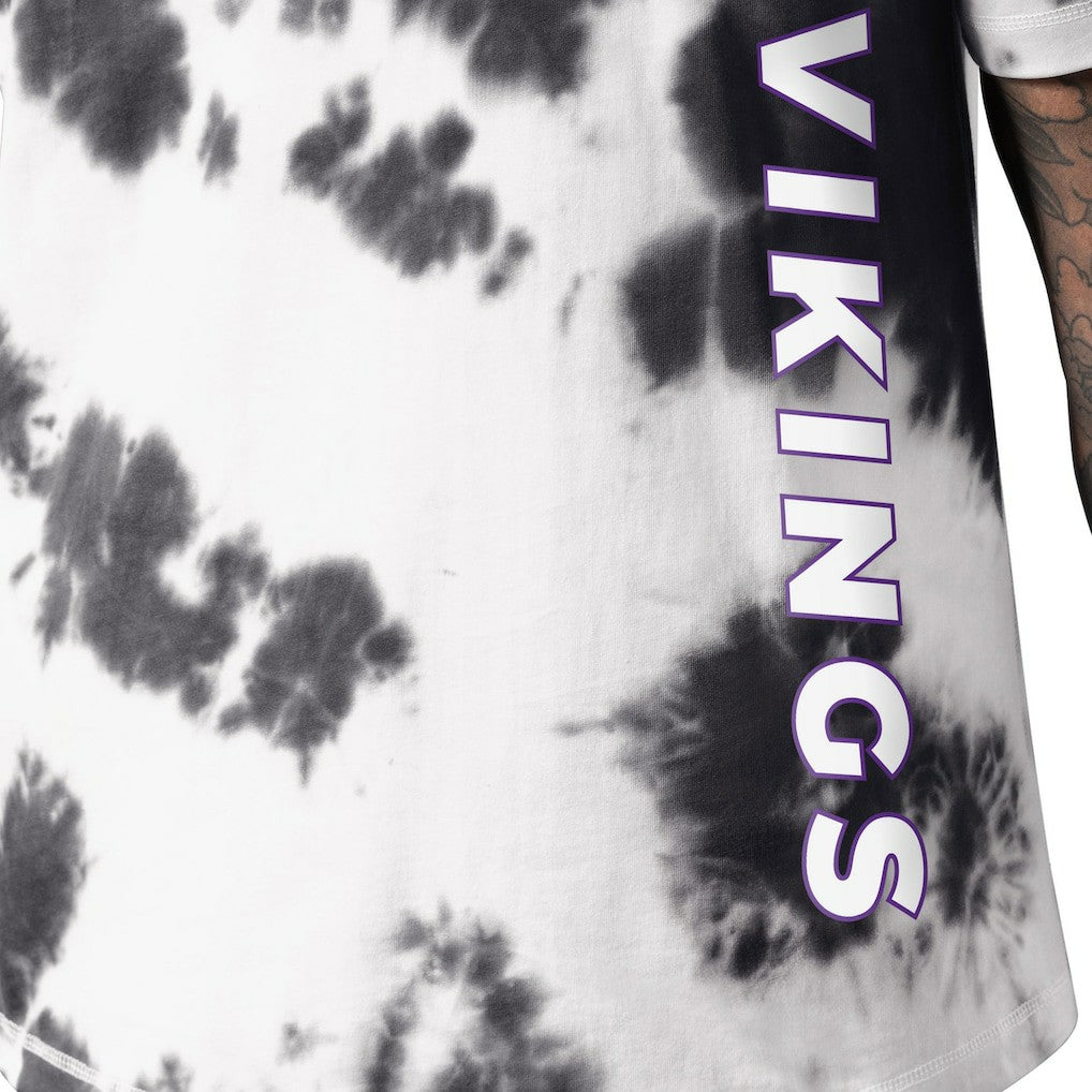 Minnesota Vikings MSX by Michael Strahan Freestyle Tie-Dye T-Shirt Black - NFL