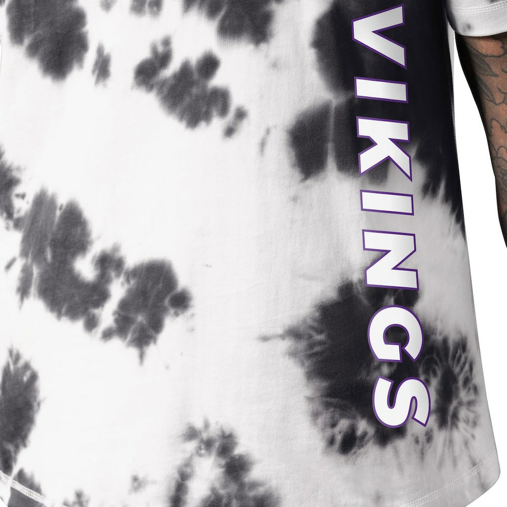 Minnesota Vikings MSX by Michael Strahan Freestyle Tie-Dye T-Shirt Black - NFL